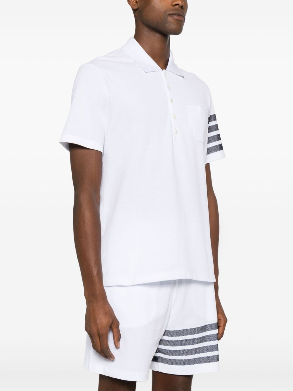 4-Bar cotton polo shirt - 3