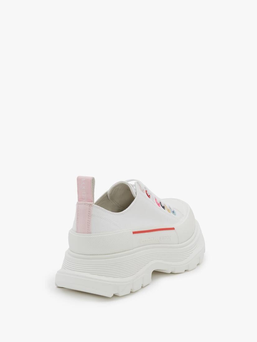 Tread Slick Lace Up in White/multicolour - 3