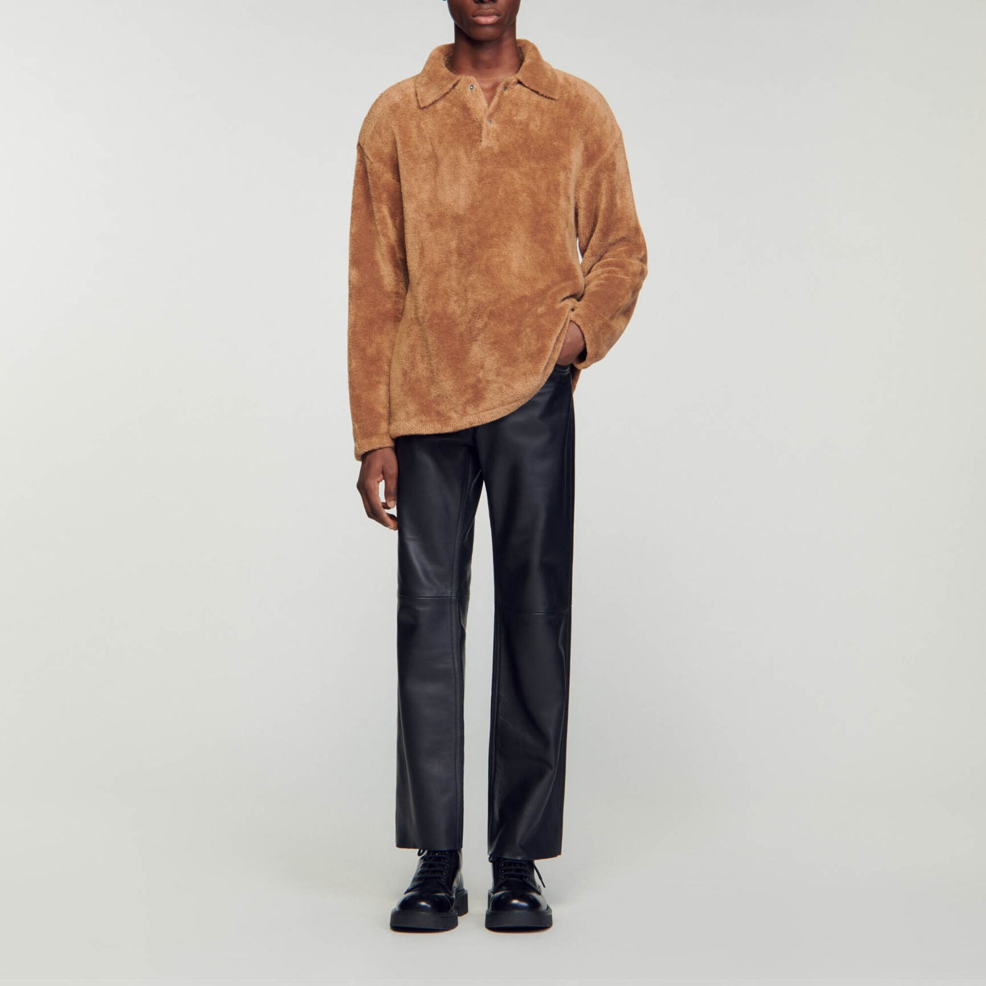 TERRY KNIT POLO SHIRT - 2