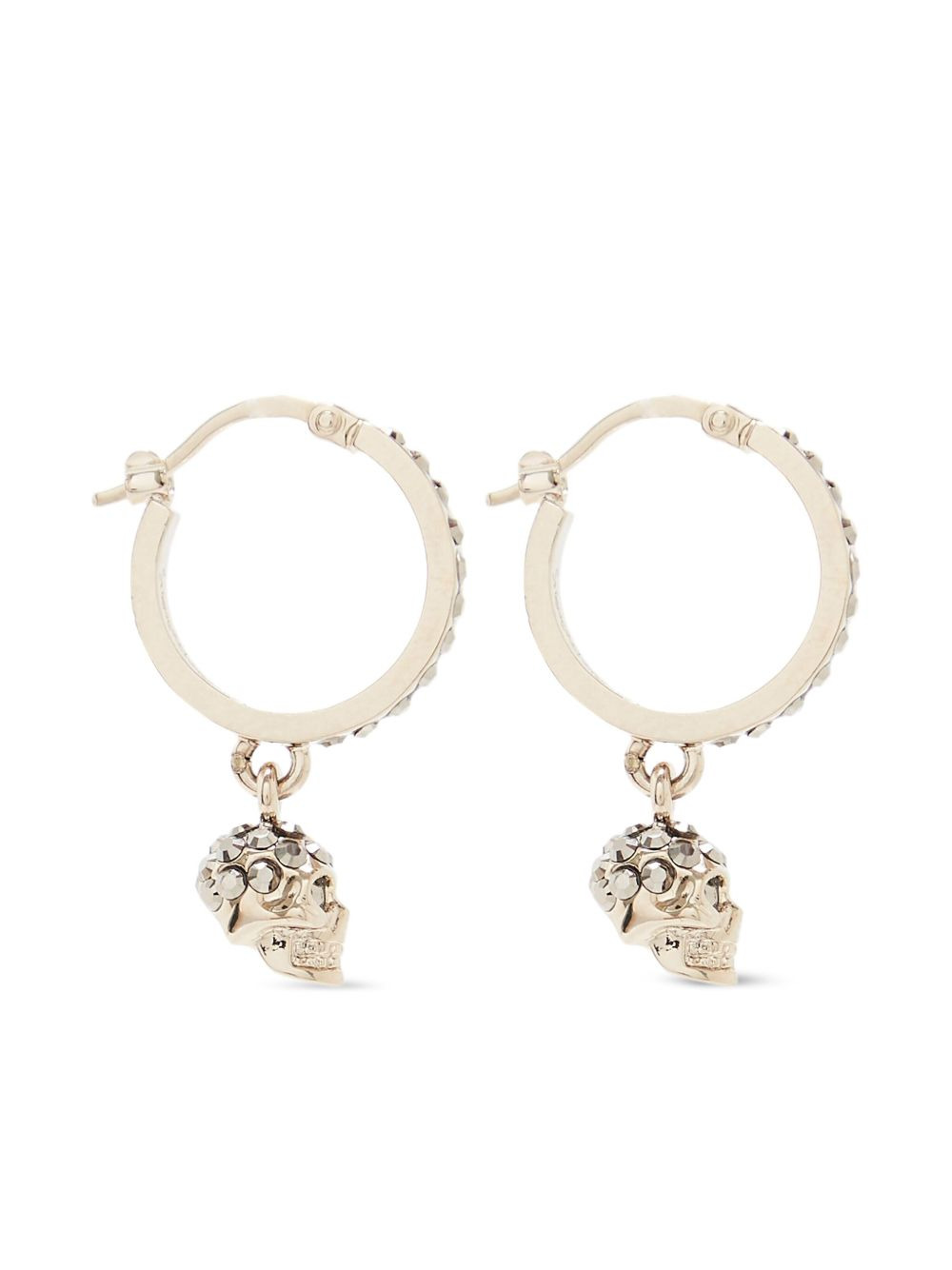 skull hoop earrings - 2