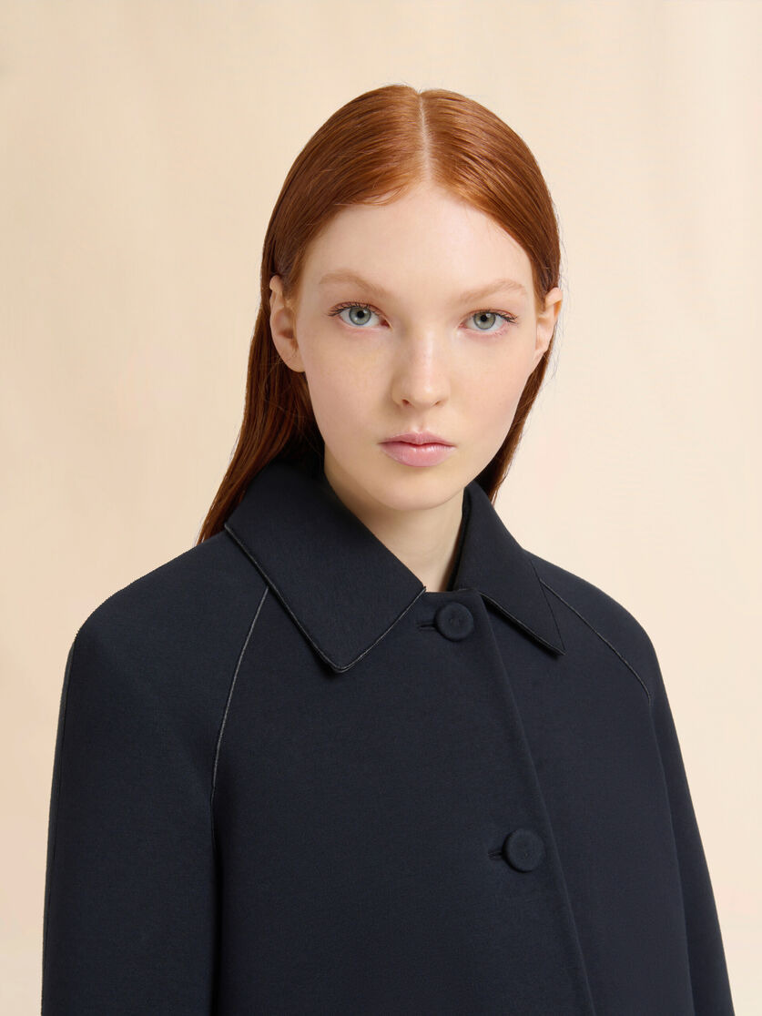 BLACK JERSEY JACKET WITH POCKETS - 4