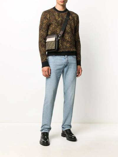 SAINT LAURENT leopard jacquard jumper outlook