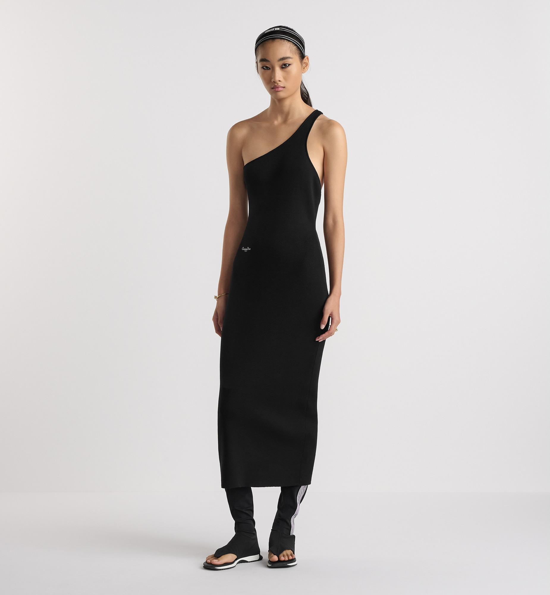 Mid-Length Asymmetric Dress - 2