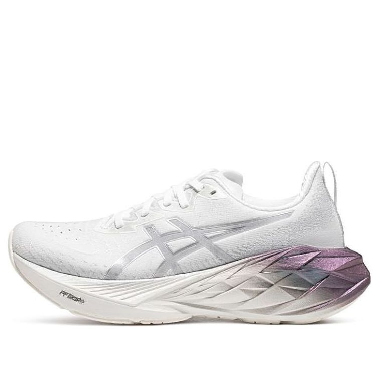 (WMNS) ASICS Novablast 4 Platinum 'Real White Pure Silver' 1012B722-100 - 1