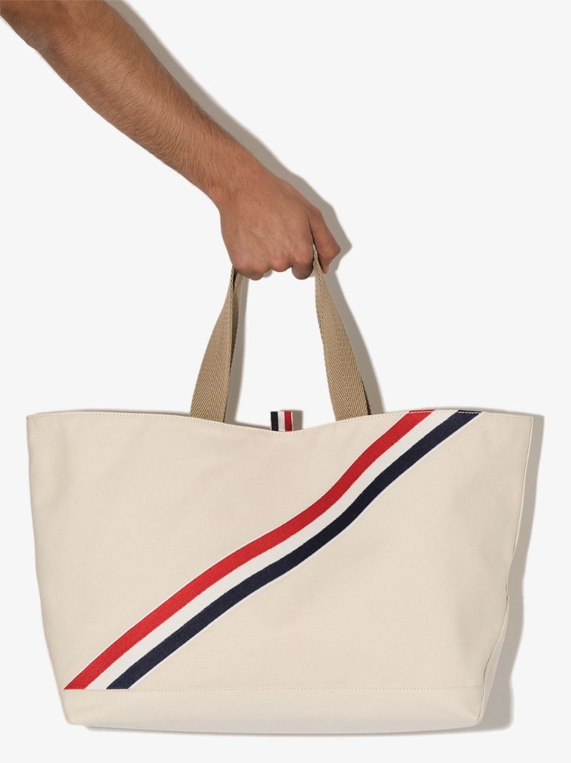 RWB stripe tote bag - 4