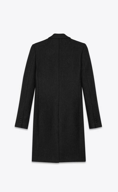 SAINT LAURENT chesterfield wool coat outlook