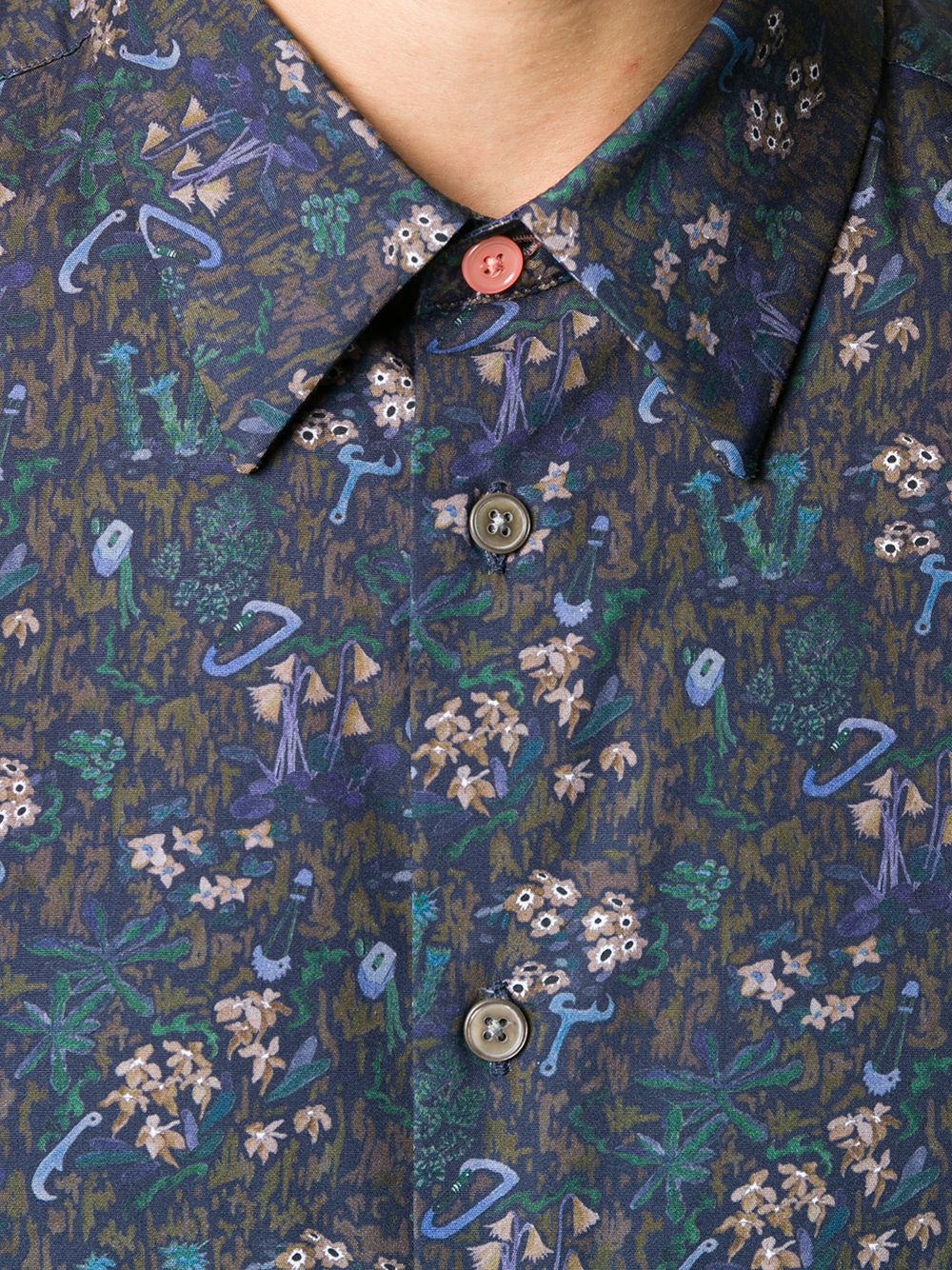 floral print tailored shirt - 5