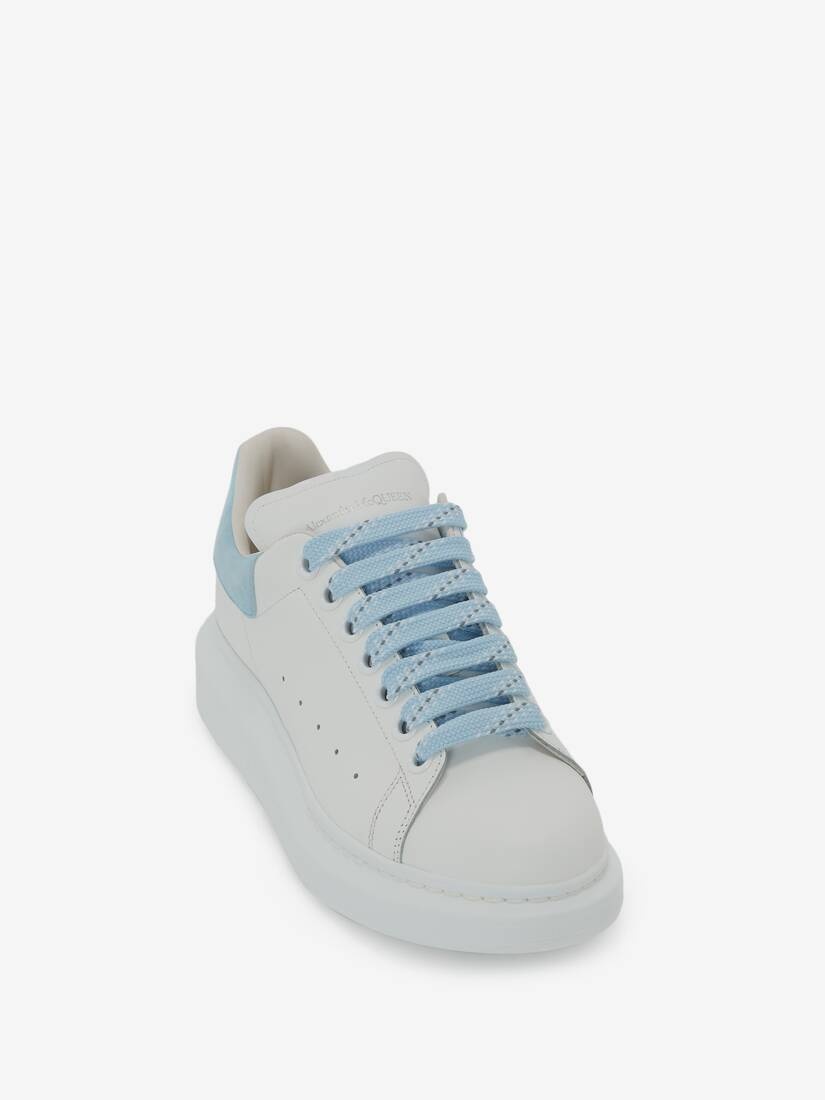 Women's Oversized Sneaker in White/powder Blue - 5