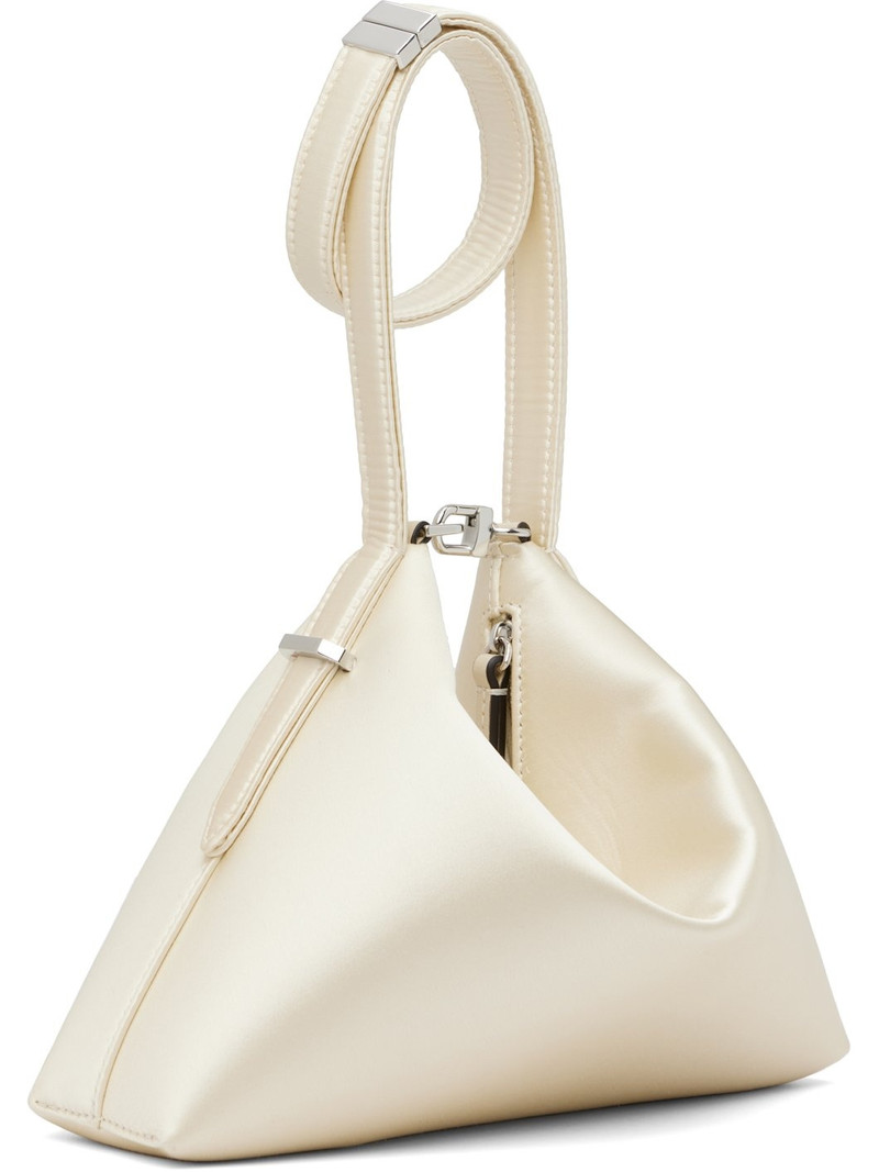 Totême Off-White Bevel Satin Wristlet Clutch outlook