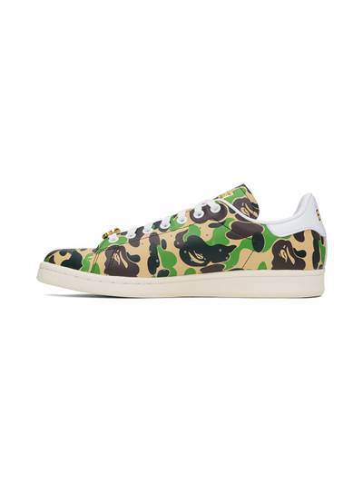 A BATHING APE® Green adidas Originals Edition Stan Smith Sneakers outlook
