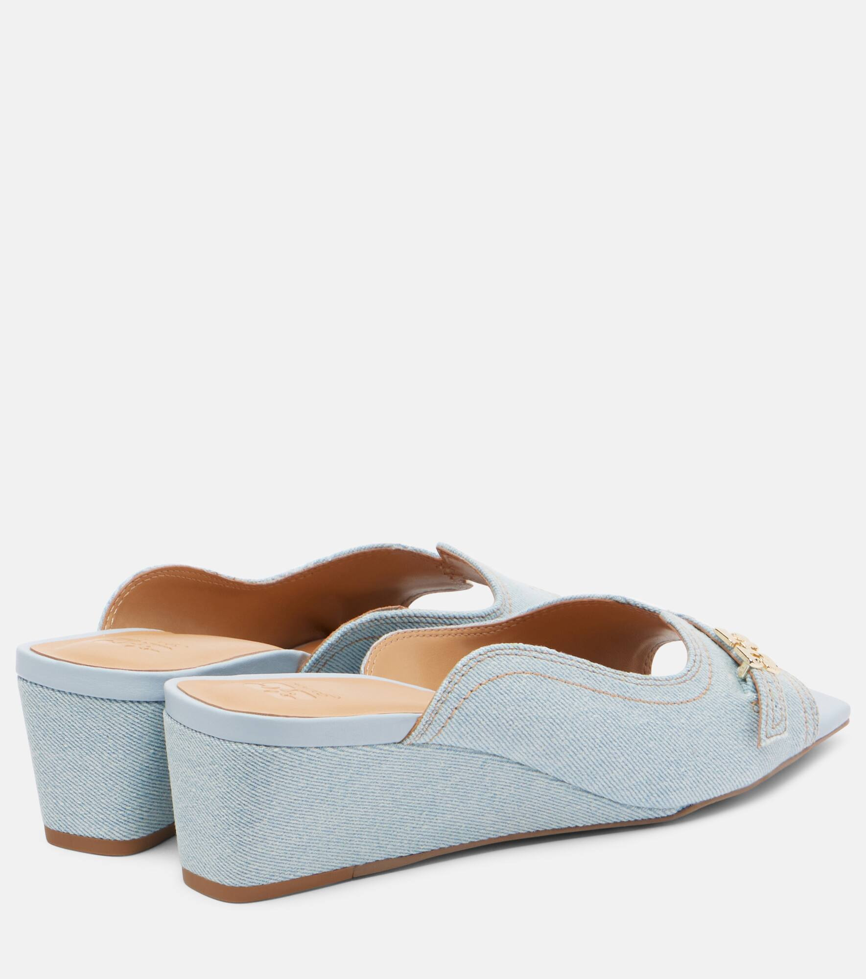 Butterfly wedge mules - 2