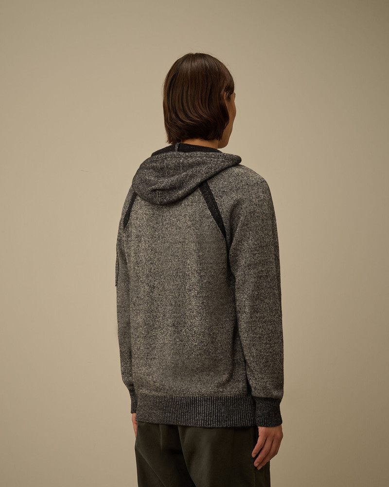 Fleece Knit Hooded Sweater 4