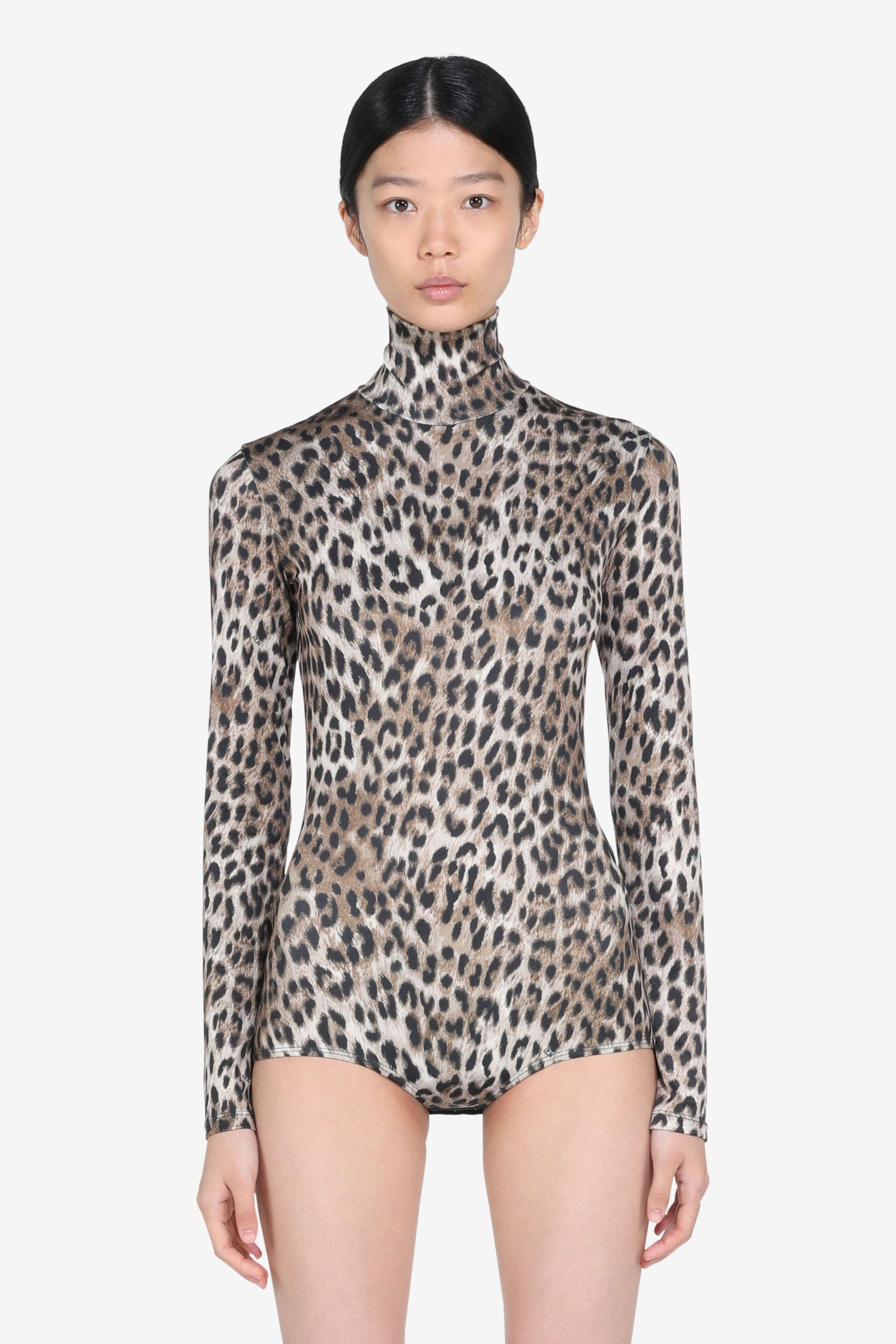 LEOPARD-PRINT BODYSUIT - 1