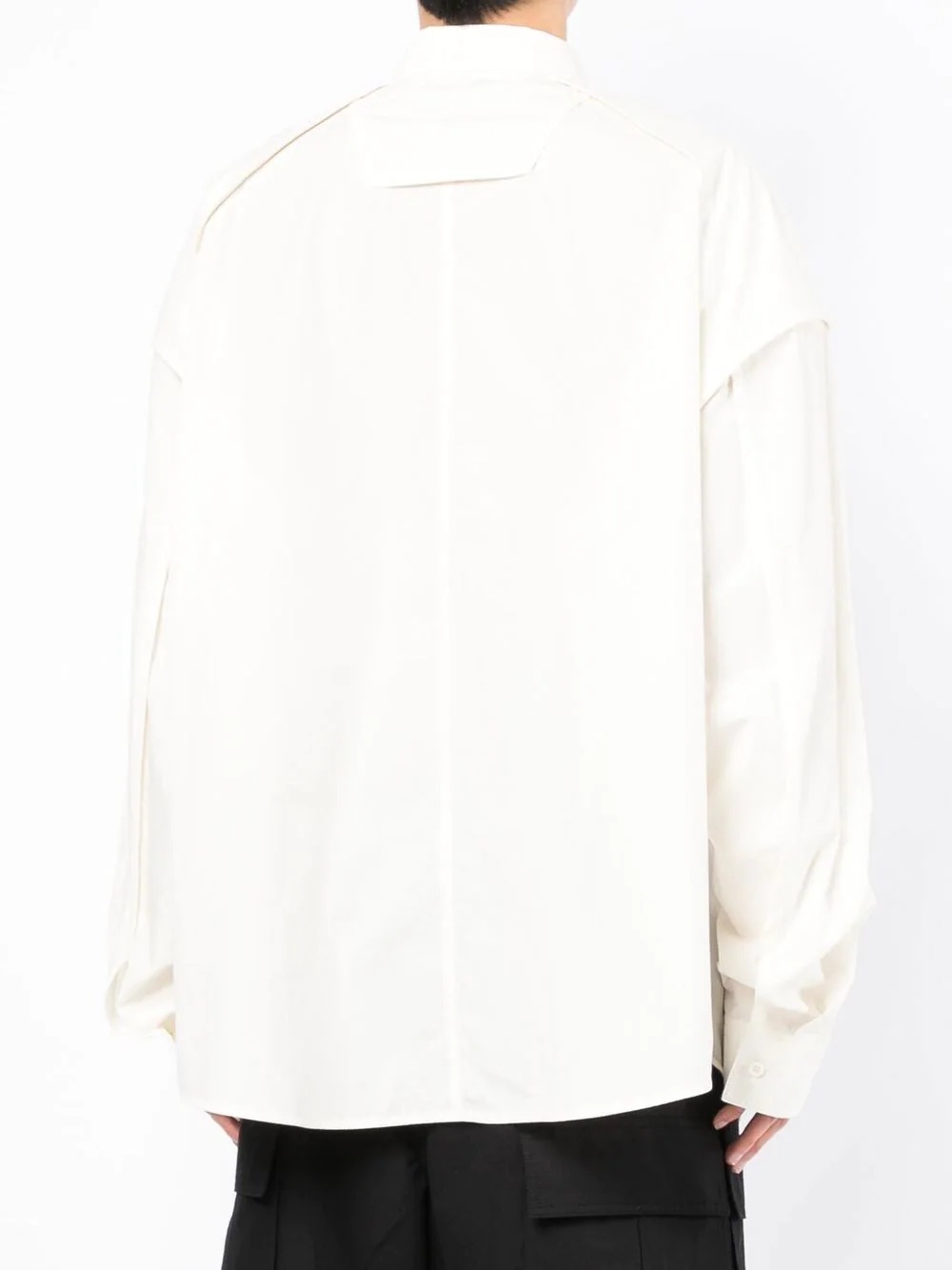 chest flap-pocket detail shirt - 4