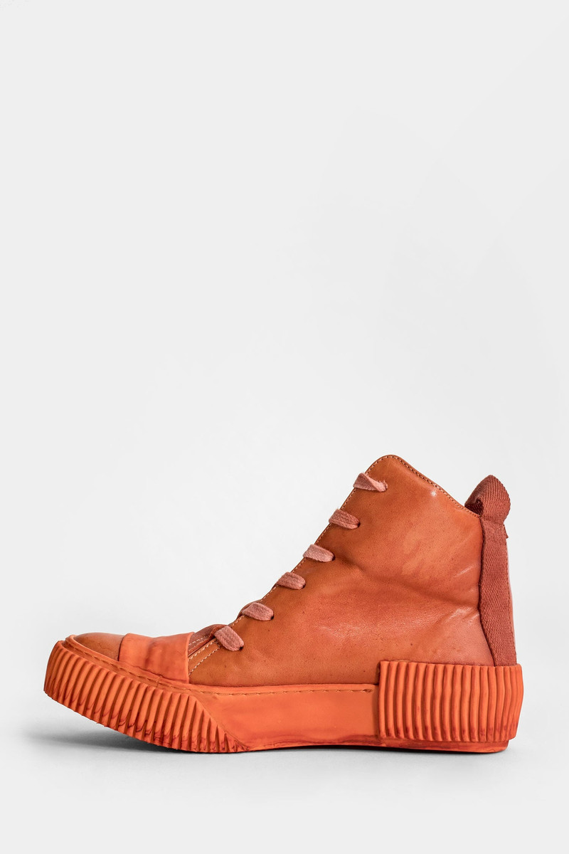 Boris Bidjan Saberi BORIS BIDJAN SABERI MAN ORANGE SNEAKERS outlook