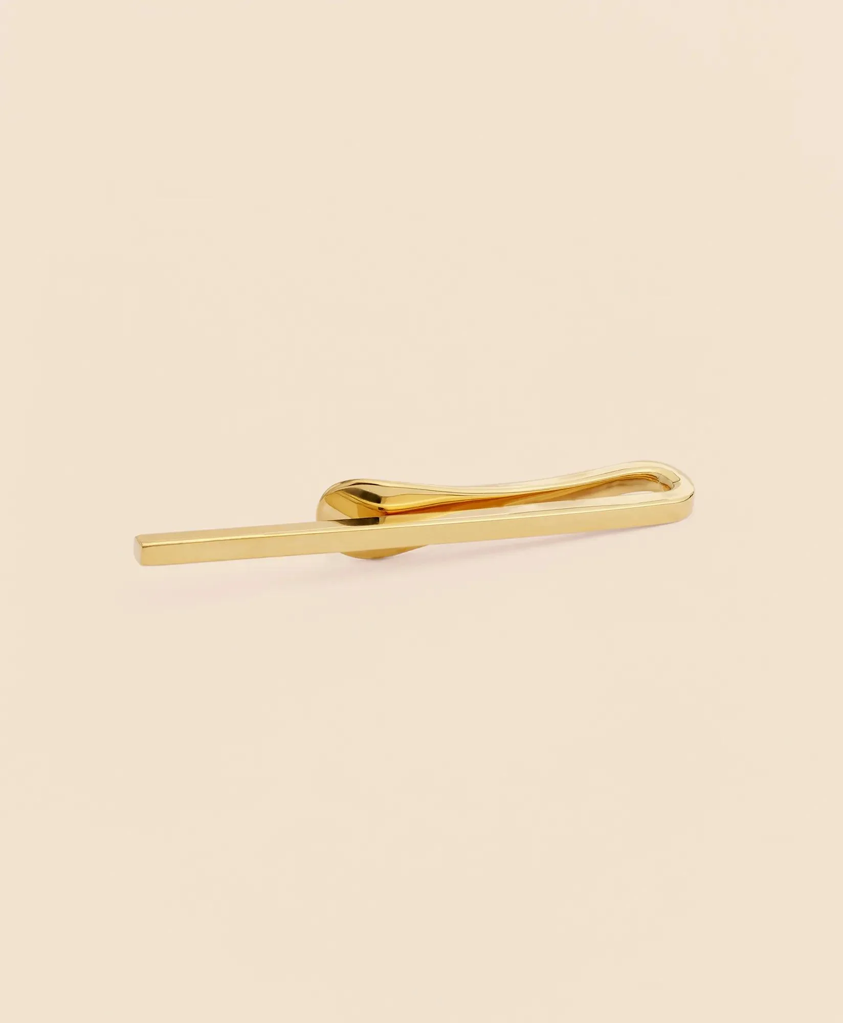 Sterling Silver Gold-Plated Tie Clip - 1