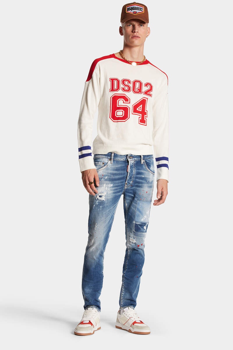 MEDIUM WORN OUT BOOTY WASH SKATER JEANS - 3