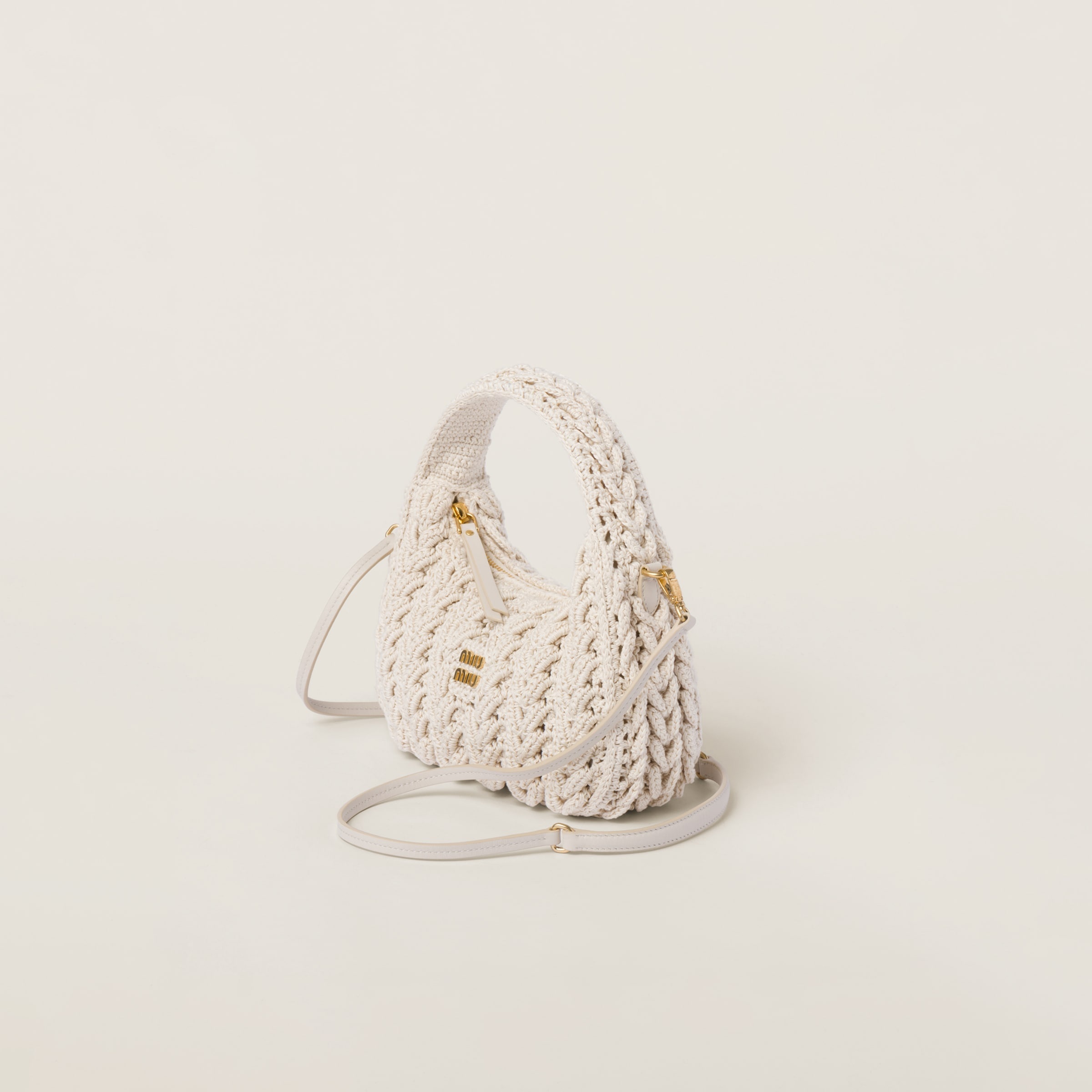 Wander woven cotton hobo bag - 3