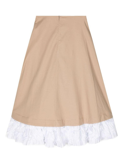 Molly Goddard Jules gathered ruffle-trim skirt outlook