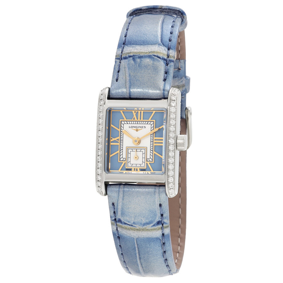 Longines Mini Dolcevita Quartz Diamond Blue Dial Ladies Watch L5.200.0.95.2 - 4