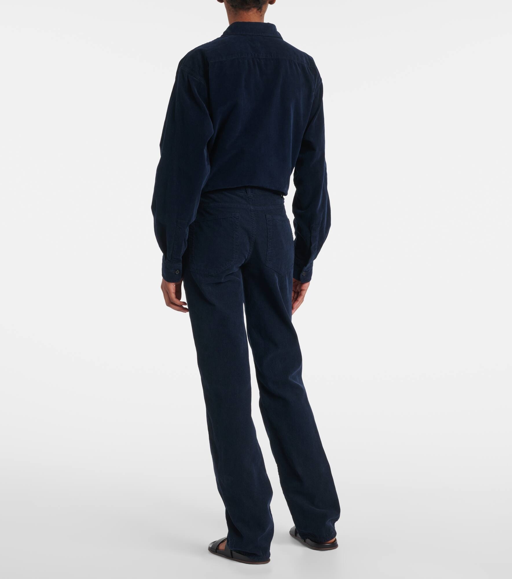 Carlyl cotton corduroy slim pants - 3