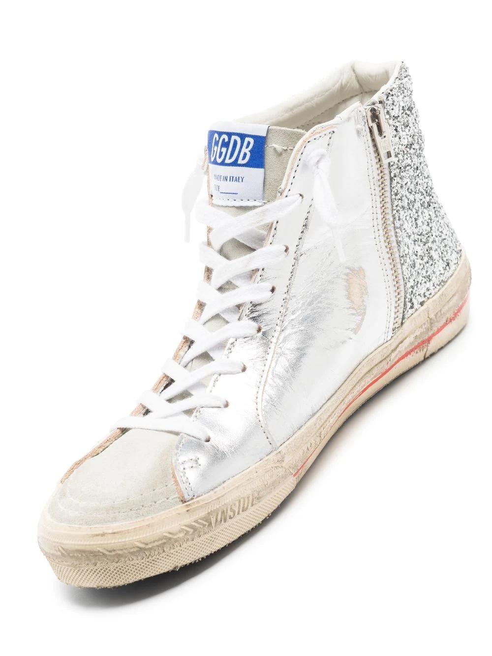 logo-patch lace-up sneakers - 2