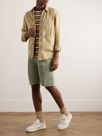 Aspesi Straight-Leg Cotton and Linen-Blend Bermuda Shorts outlook