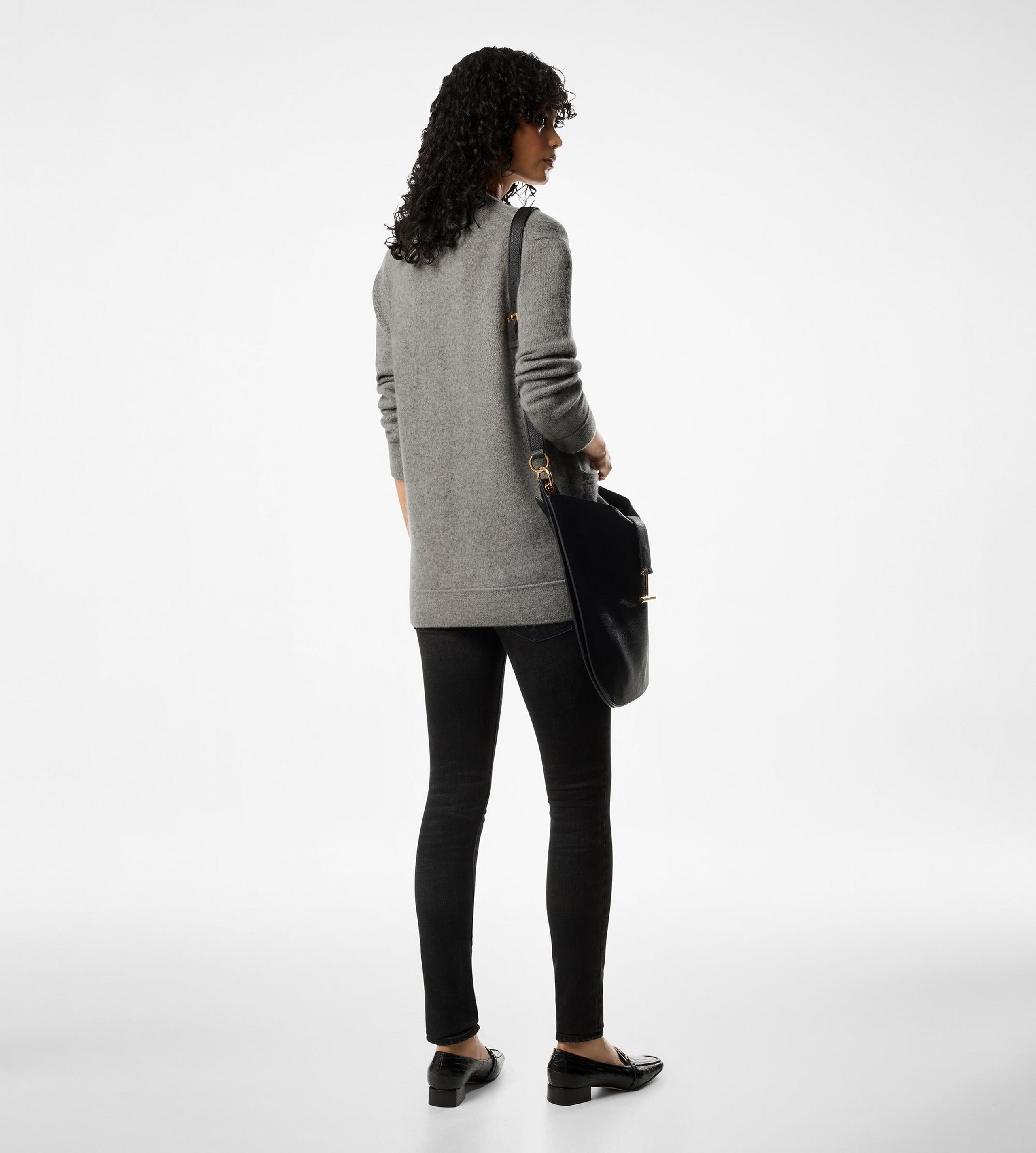 SOFT CASHMERE RELAXED FIT KNIT CARDIGAN - 4