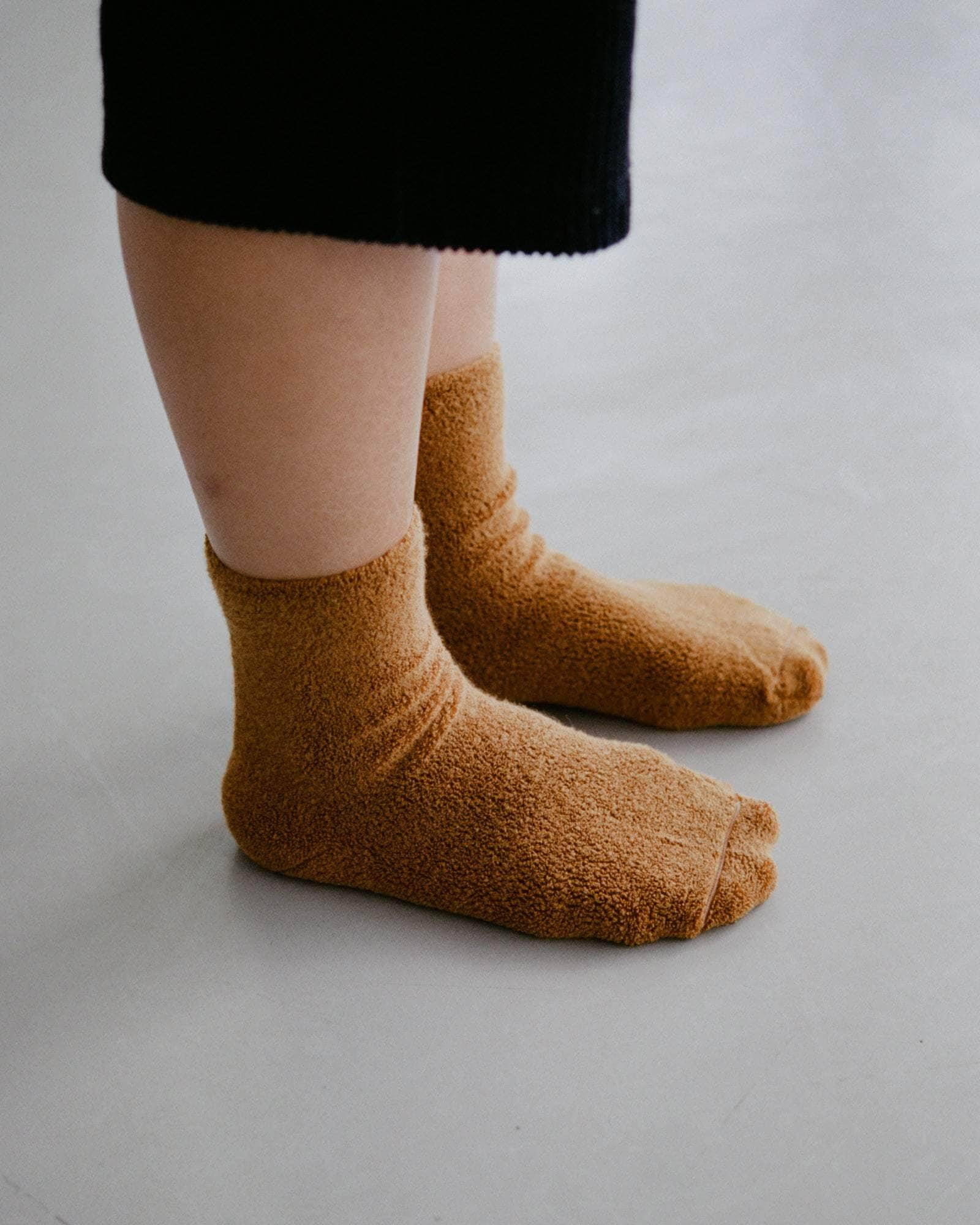 Buckle Overankle Socks - Textured Organic Cotton - 3