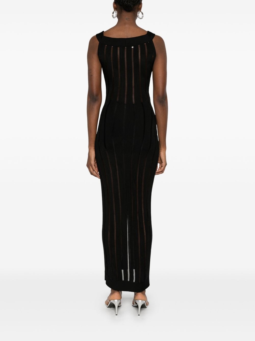 ribbed-knit maxi dress - 4