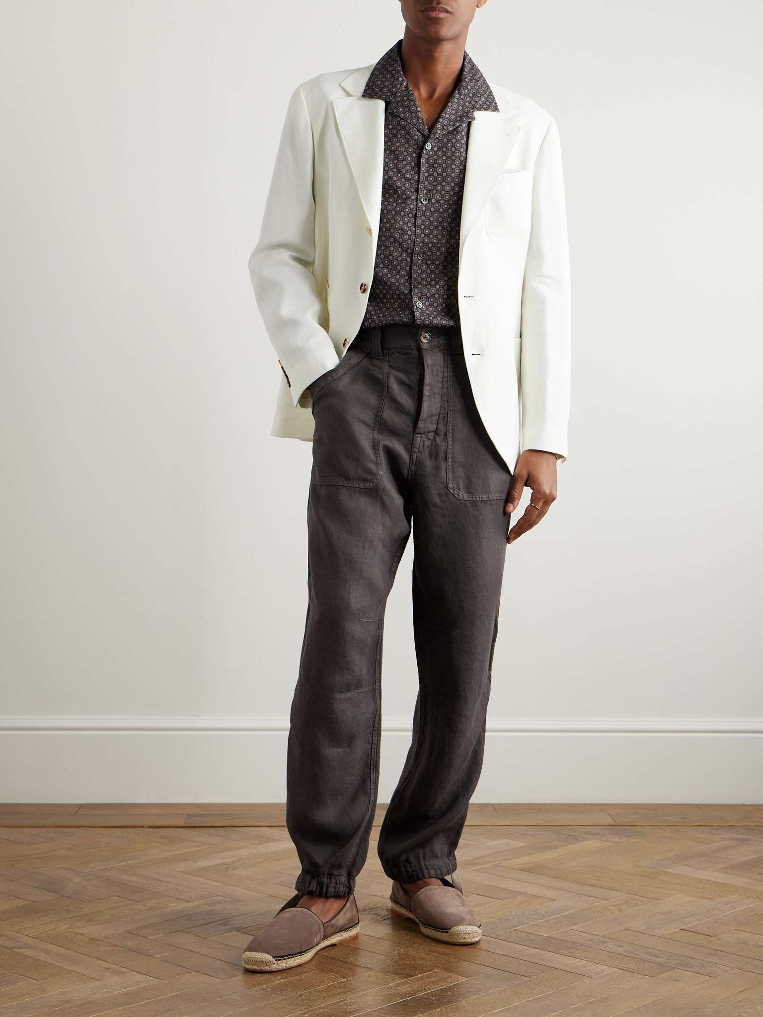 Tinto Wide-Leg Linen Trousers - 2
