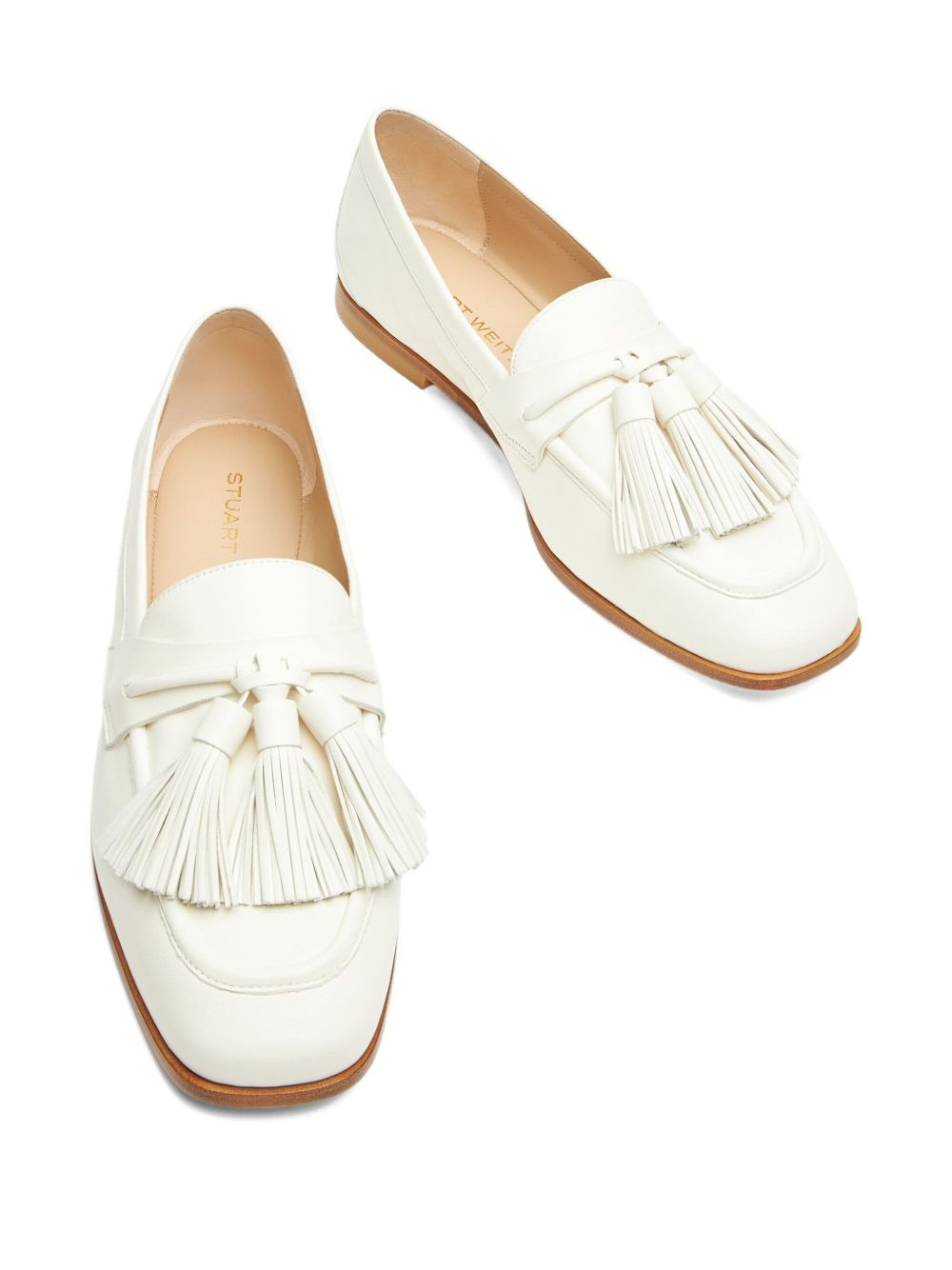 tassel leather loafers - 3