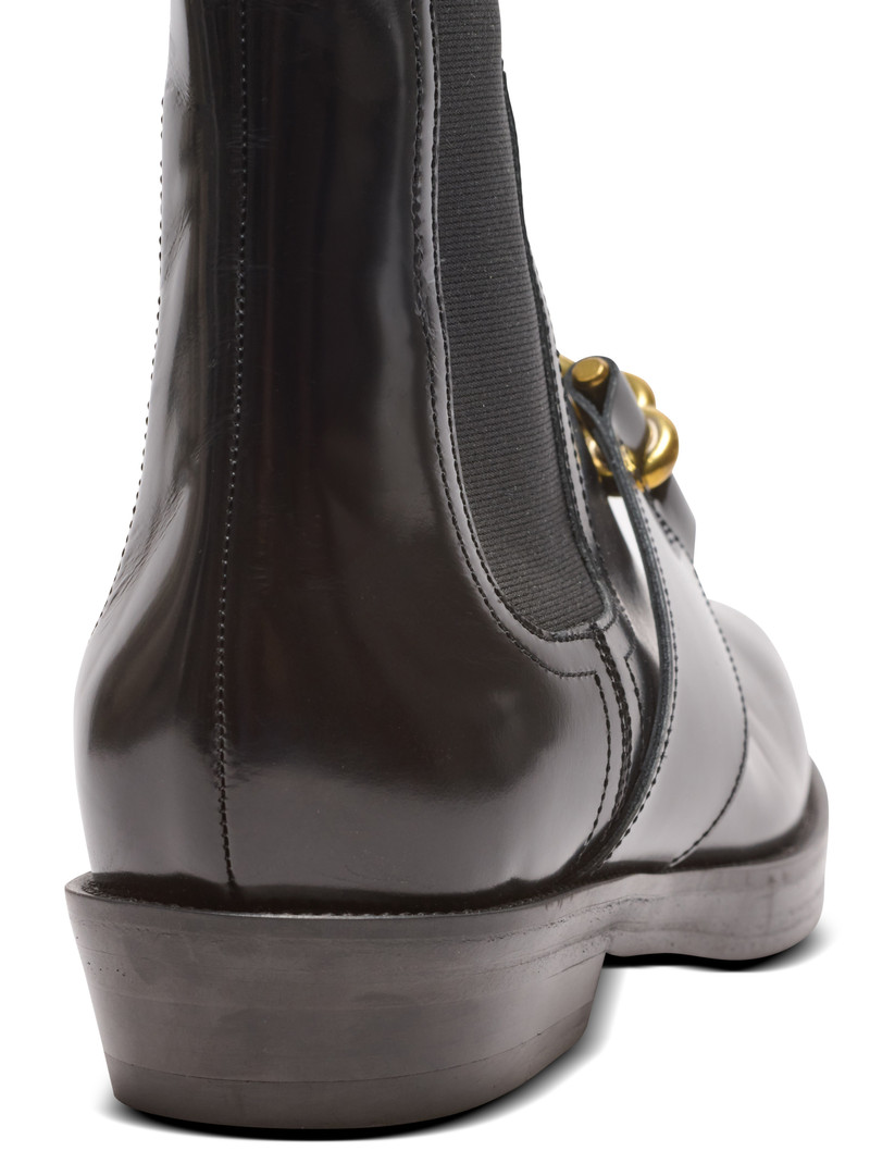 Sync Chelsea boots in glazed leather 6
