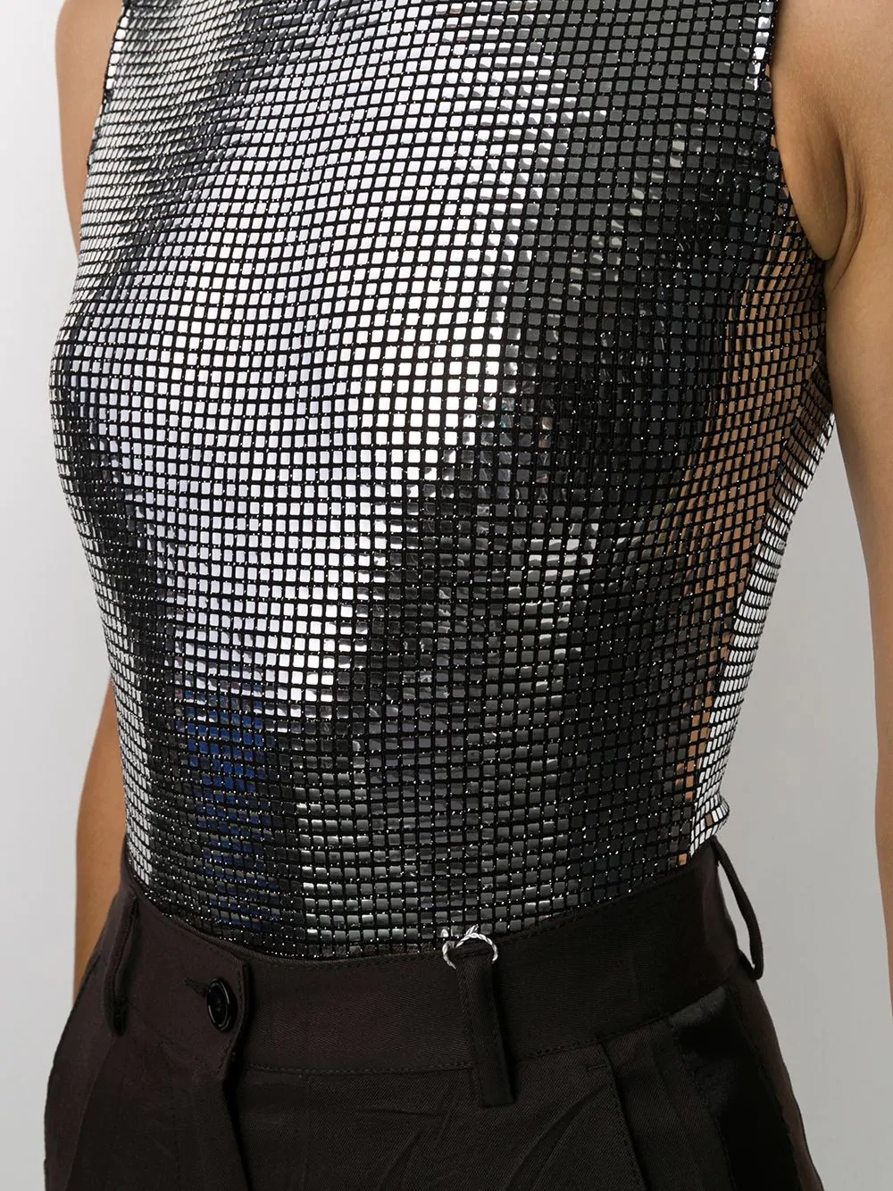 metallic sleeveless top - 5