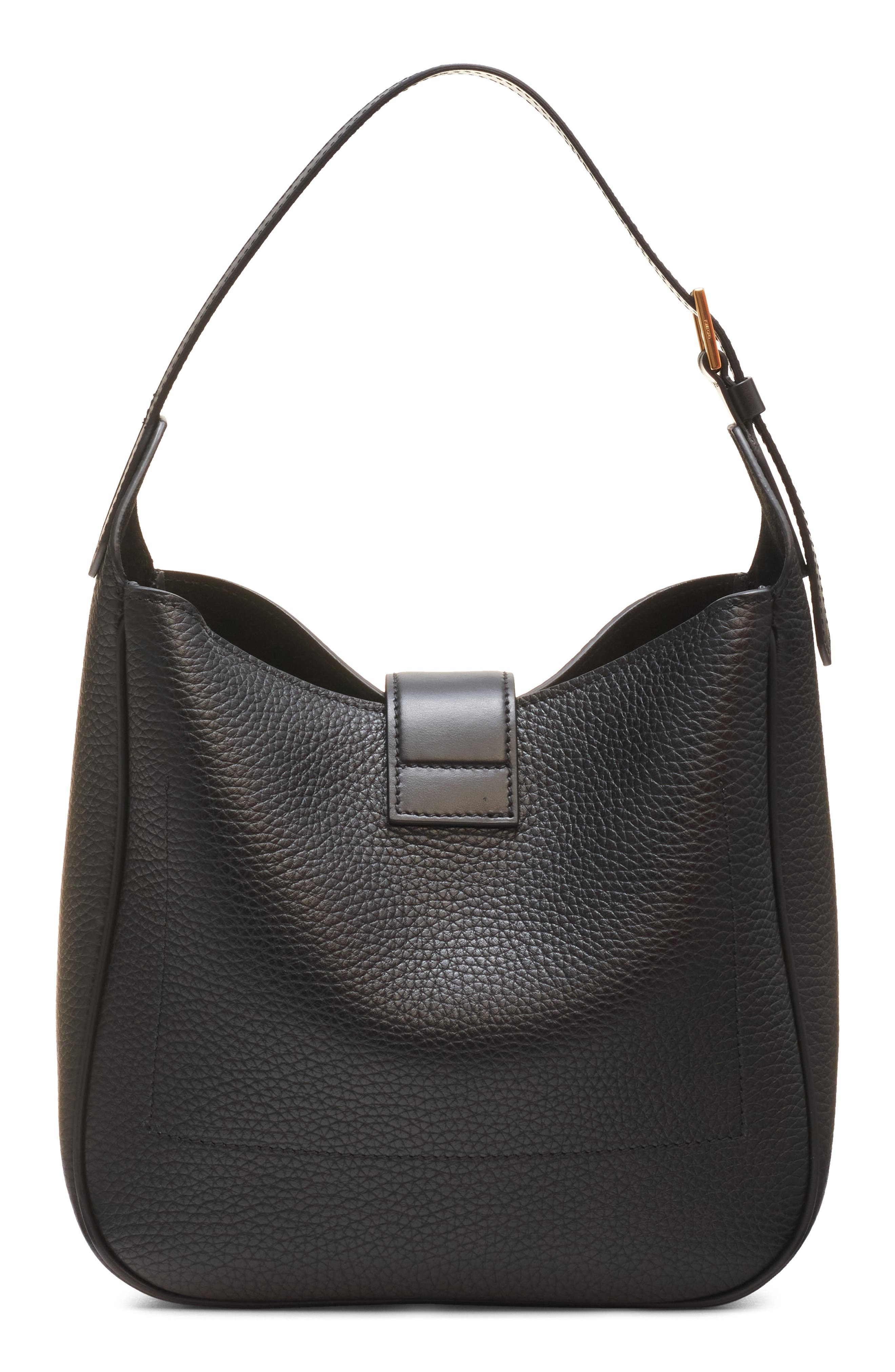 TOM FORD Small Monarch Leather Hobo Bag in 1N001 Black at Nordstrom - 4