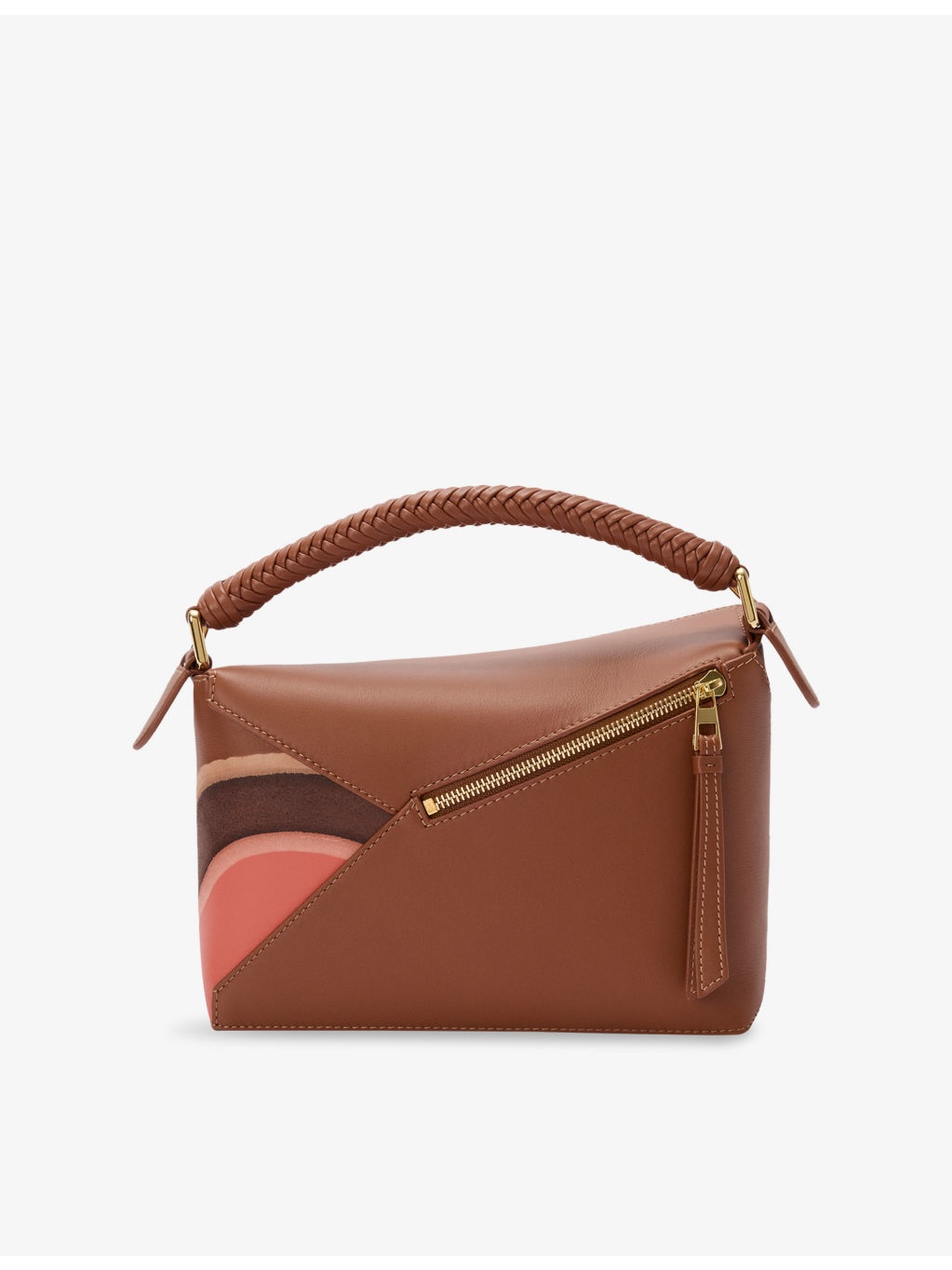 Puzzle Edge Landscape Small Leather Cross-Body Bag - 6