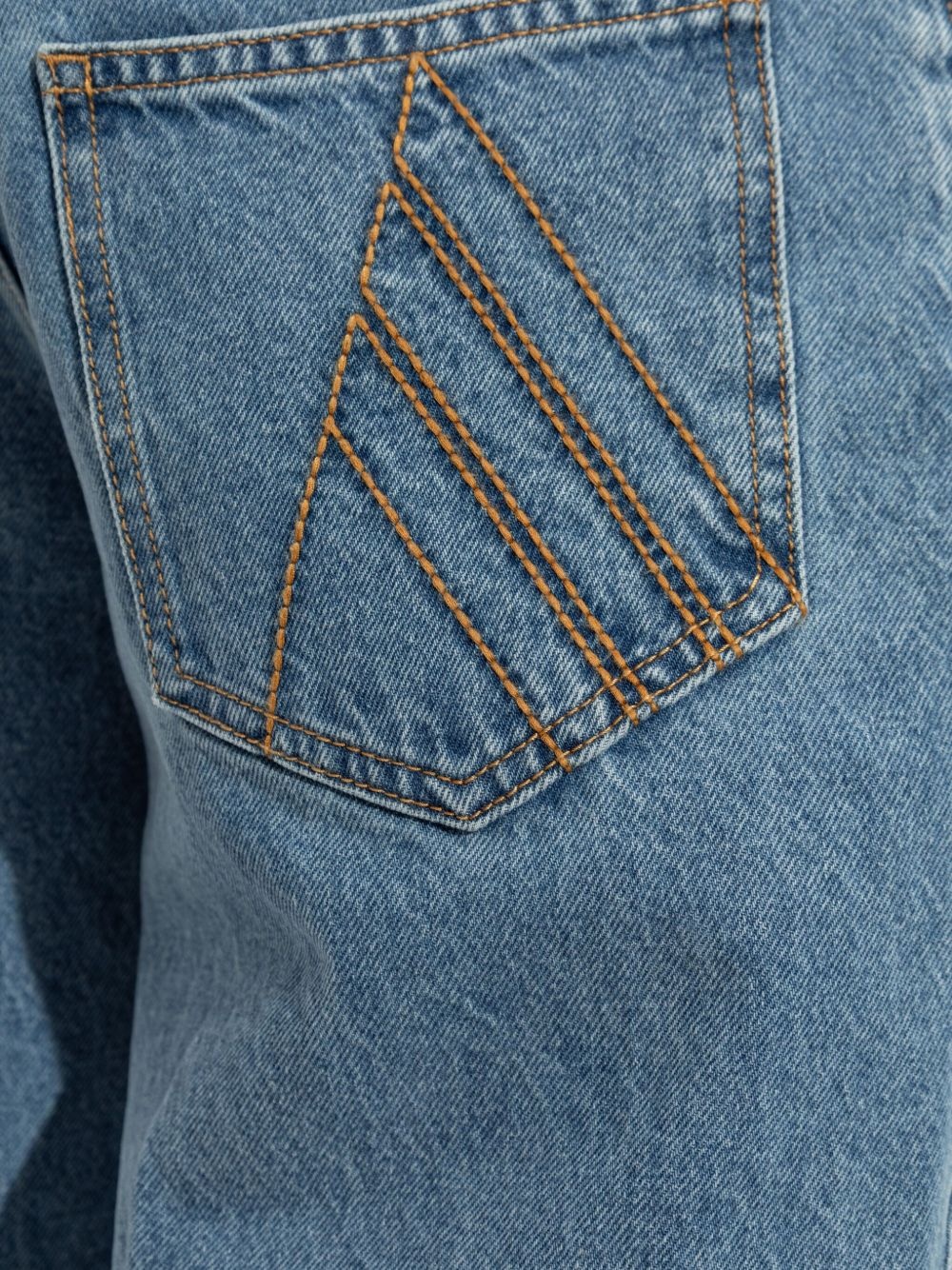 embroidered-pocket jeans - 5