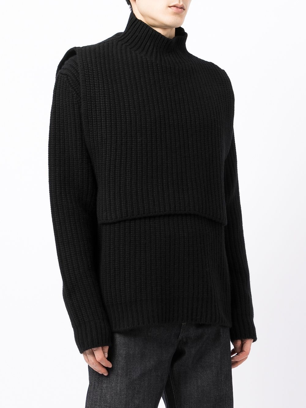 knitted long-sleeve jumper - 3