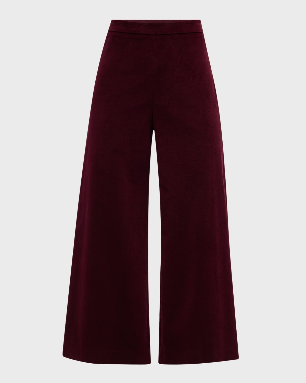 Cropped Velvet Pants - 1