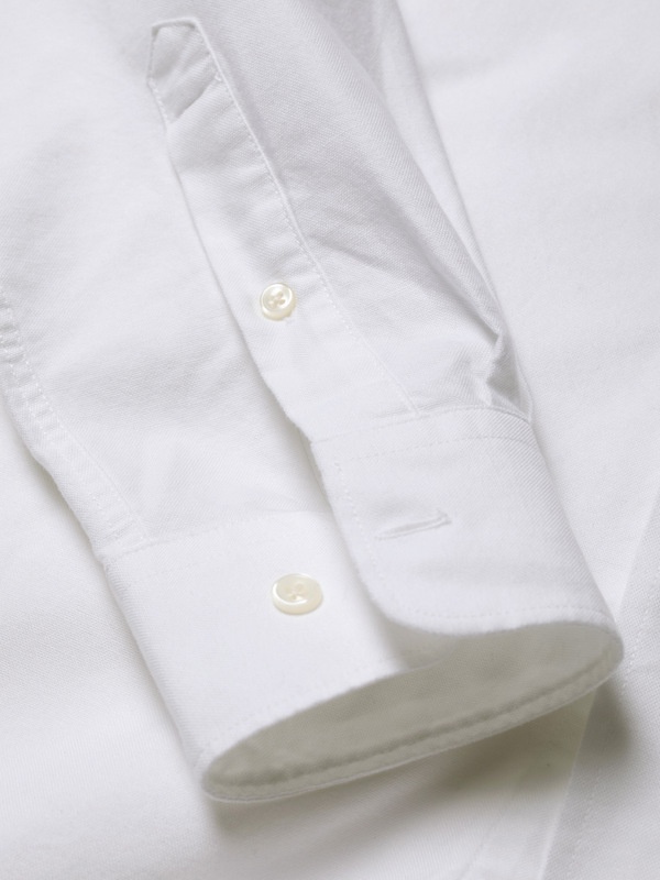 John Button Down Shirt Oxford Offwhite - 3