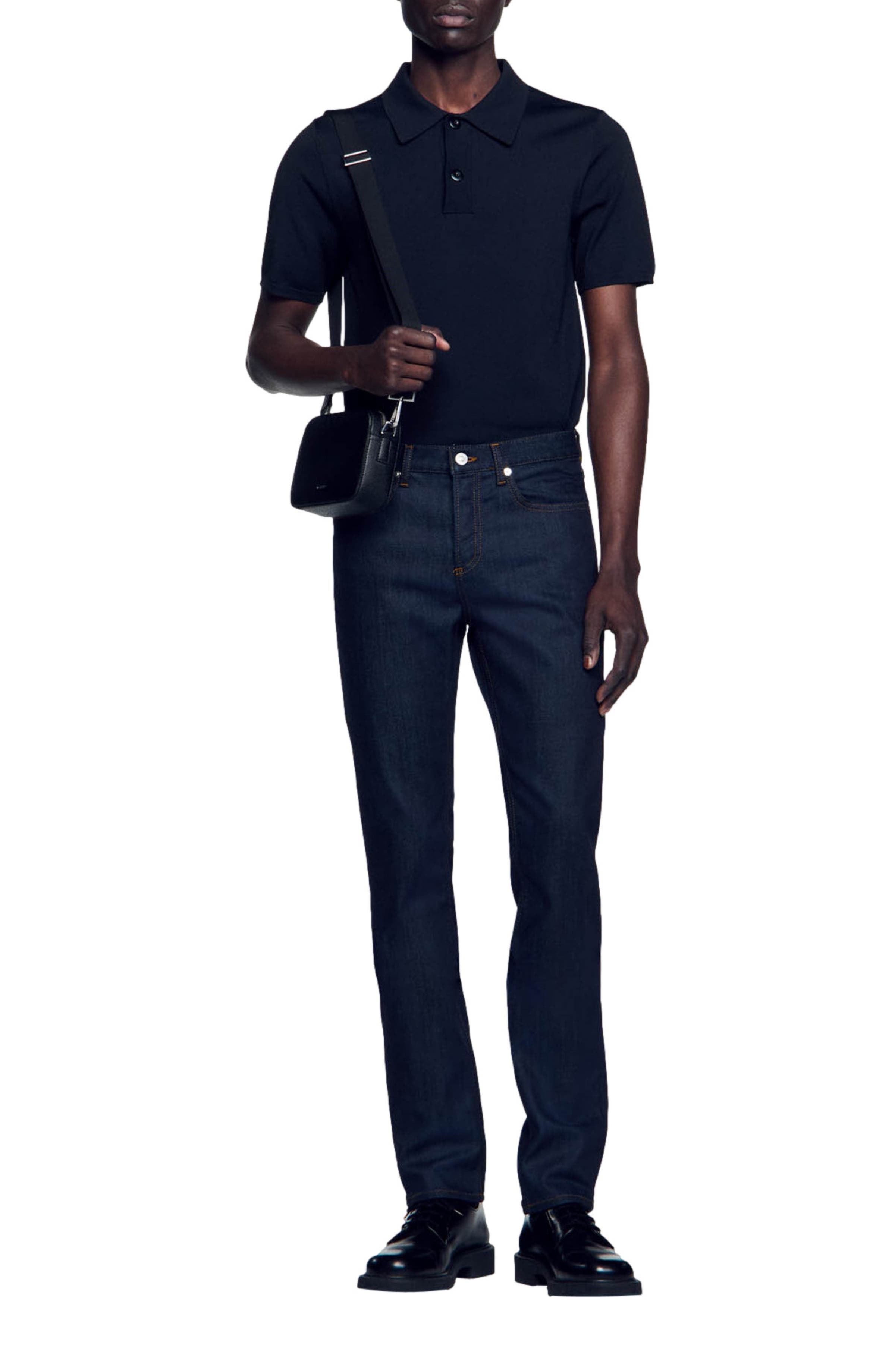 SANDRO Waterless narrow cut jeans in Raw-Denim at Nordstrom - 6