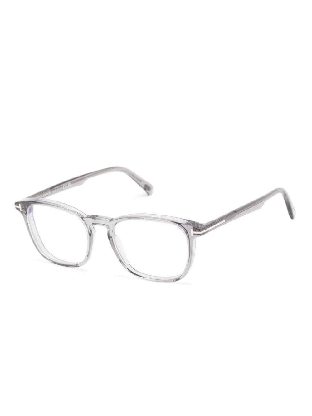 wayfarer-frame transparent glasses - 2