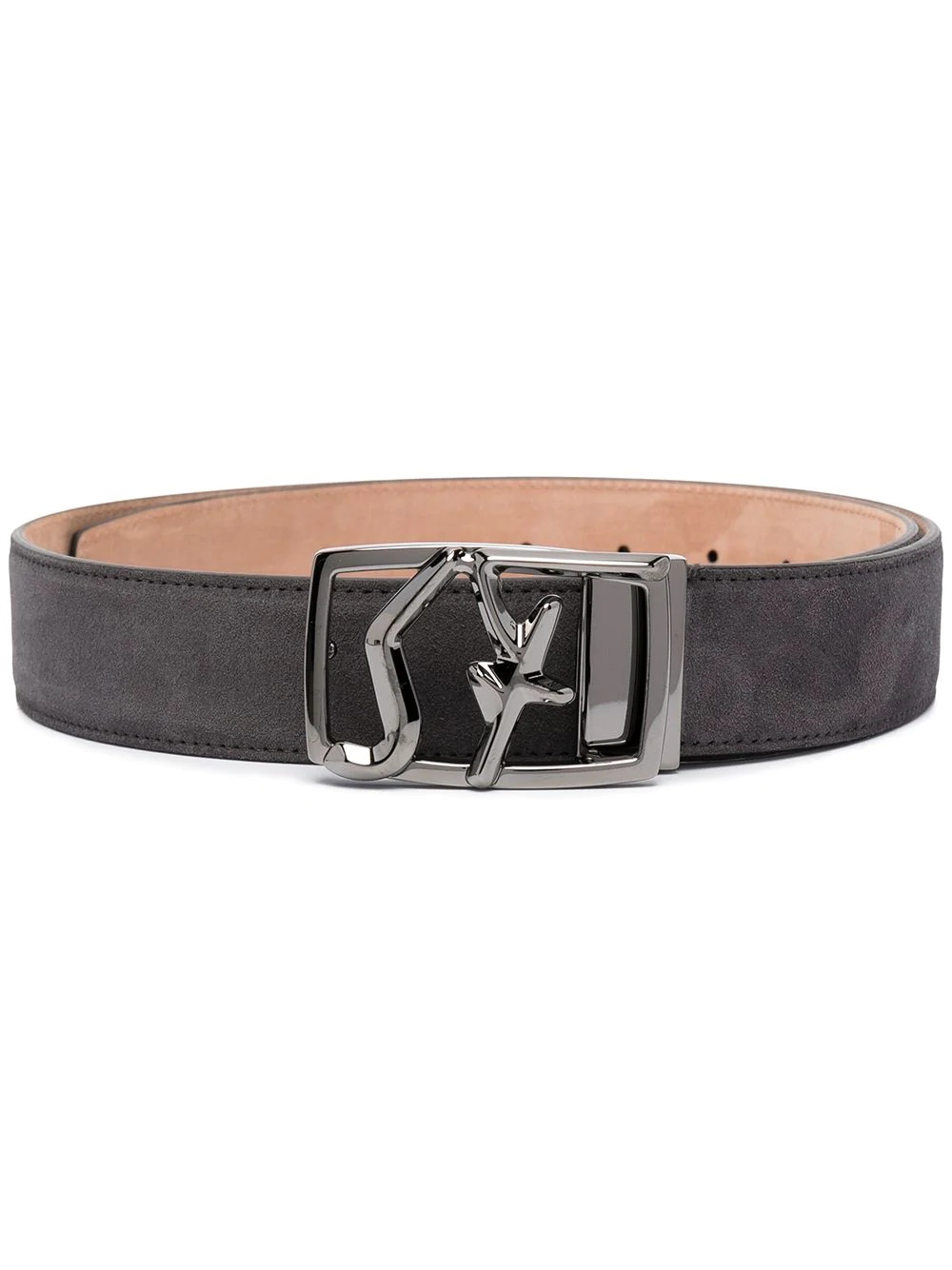 adjustable engraved buckle belt - 1