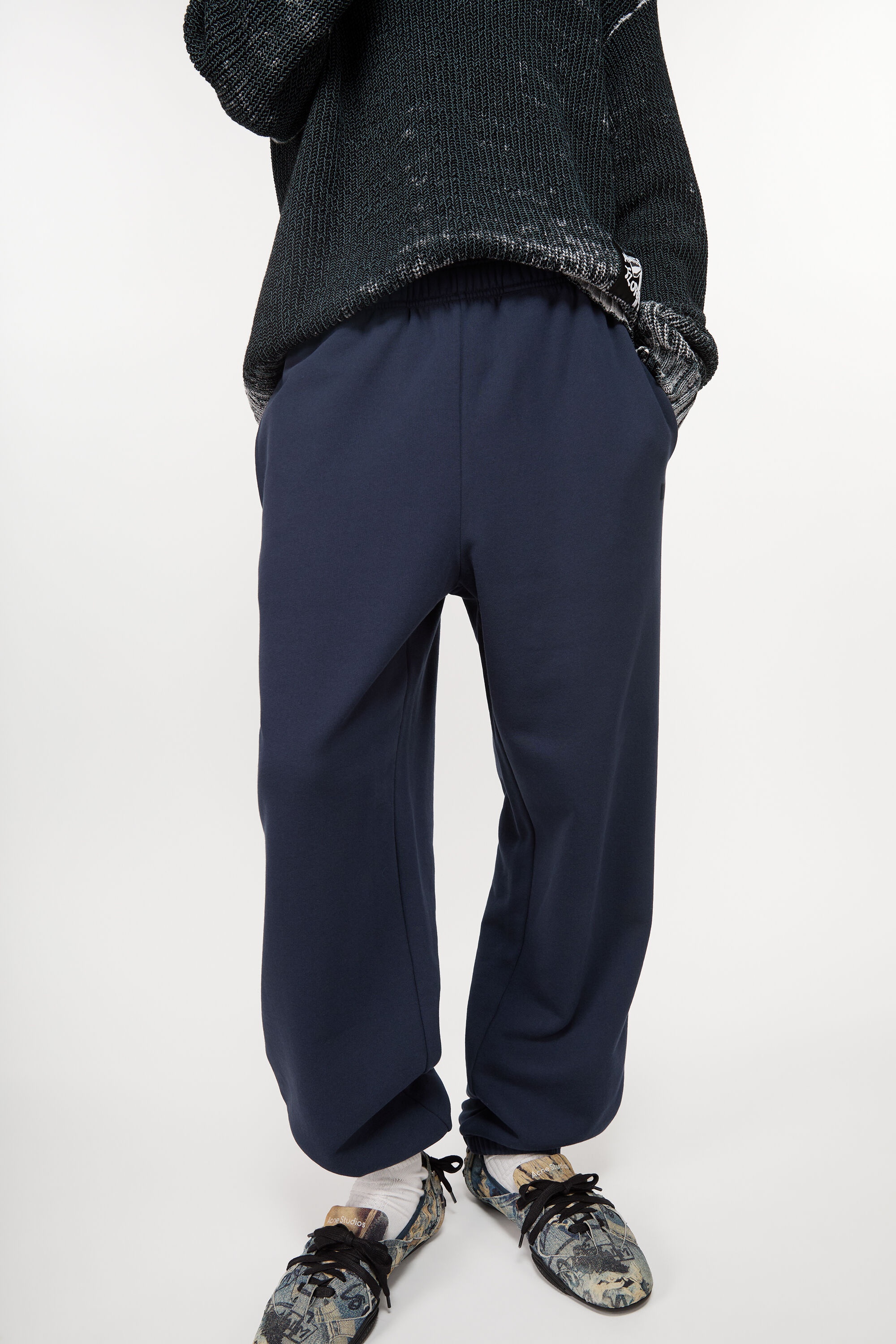 Cotton sweatpants - Navy blue - 5