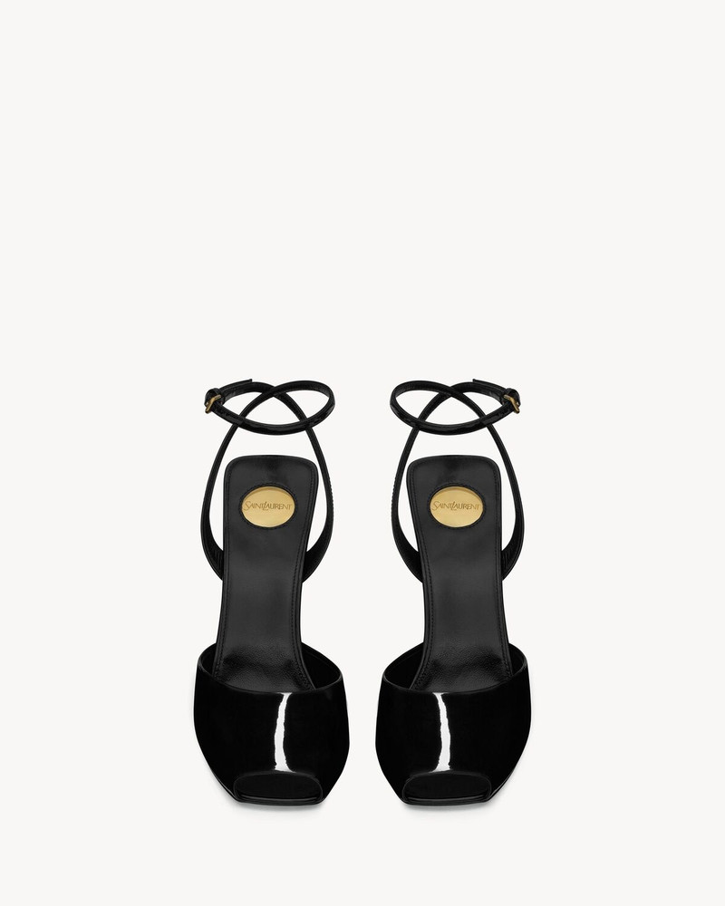 SAINT LAURENT LA SCANDALE WEDGES IN PATENT LEATHER outlook