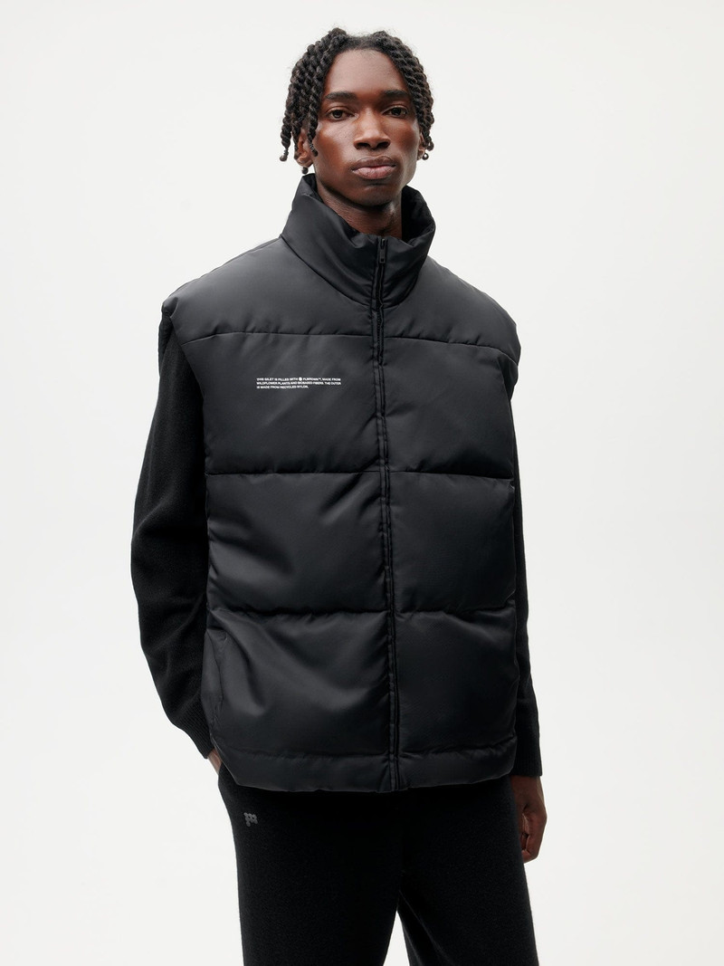 PANGAIA Mens FLWRDWN™ Gilet - Black outlook