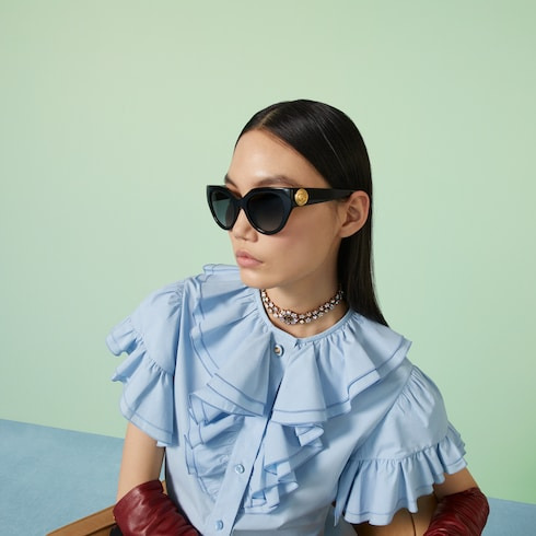 Cat-eye frame sunglasses - 3