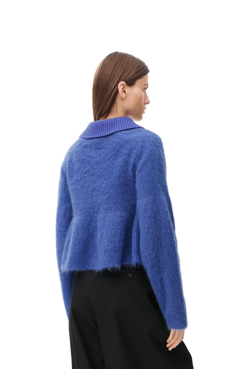 Polo sweater in mohair blend 4