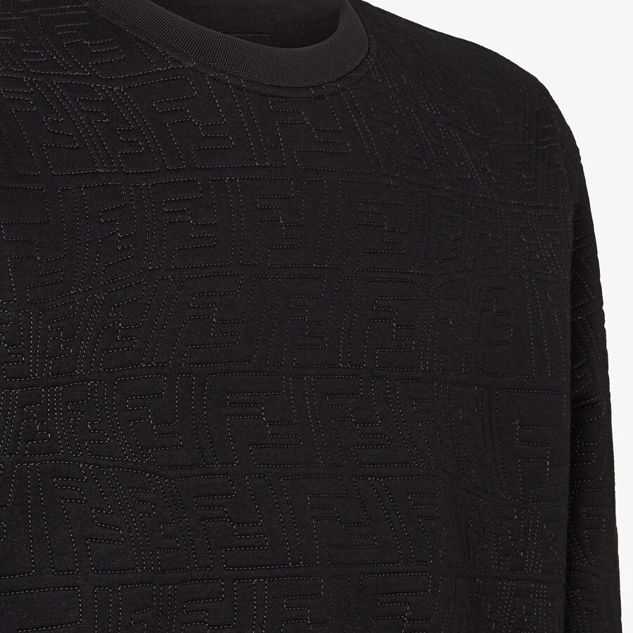 Black neoprene sweatshirt - 3