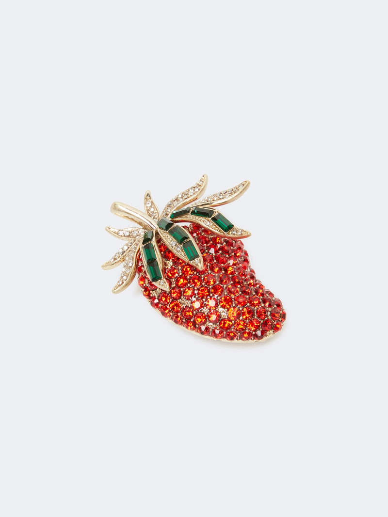 WEEKEND Max Mara Glass brooch - RED outlook